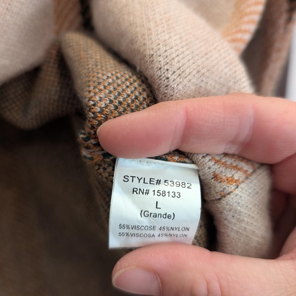Staccato Knit Sweater Relaxed Neck Pullover Beige Brown - Picture 6 of 7